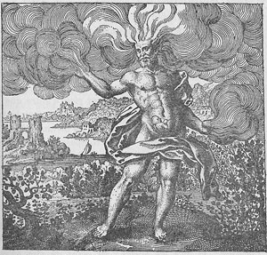"Portavit eum ventus in ventre fuo" (The wind has carried it in his belly).